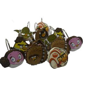 Rovio 2009-2013 Angry Birds Star Wars Shower Curtain Hooks